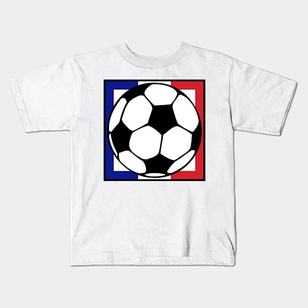 futbol francaise Kids T-Shirt by asyrum